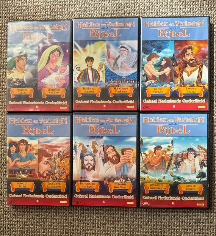 Helden en Verhalen uit de Bijbel - Complete DVD Collectie, Alle leeftijden, Ophalen of Verzenden, Zo goed als nieuw, Boxset