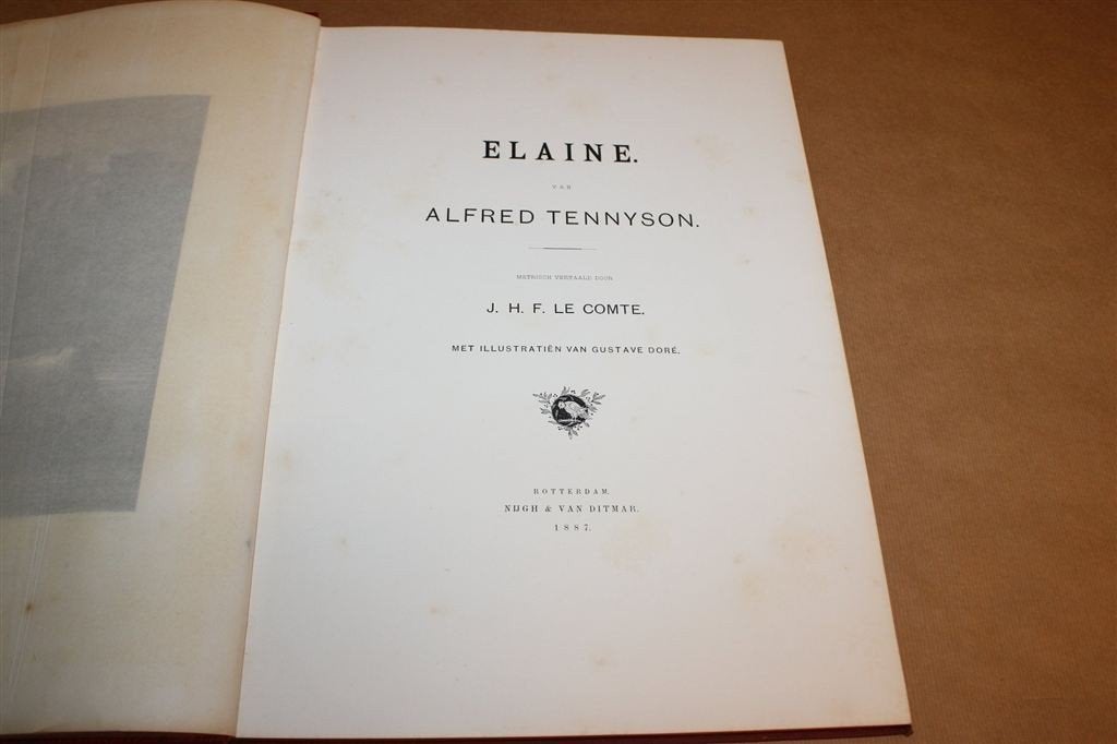 Elaine — Zeldzame Prachtuitgave met Gustave Doré 1887, Antiek en Kunst, Ophalen of Verzenden