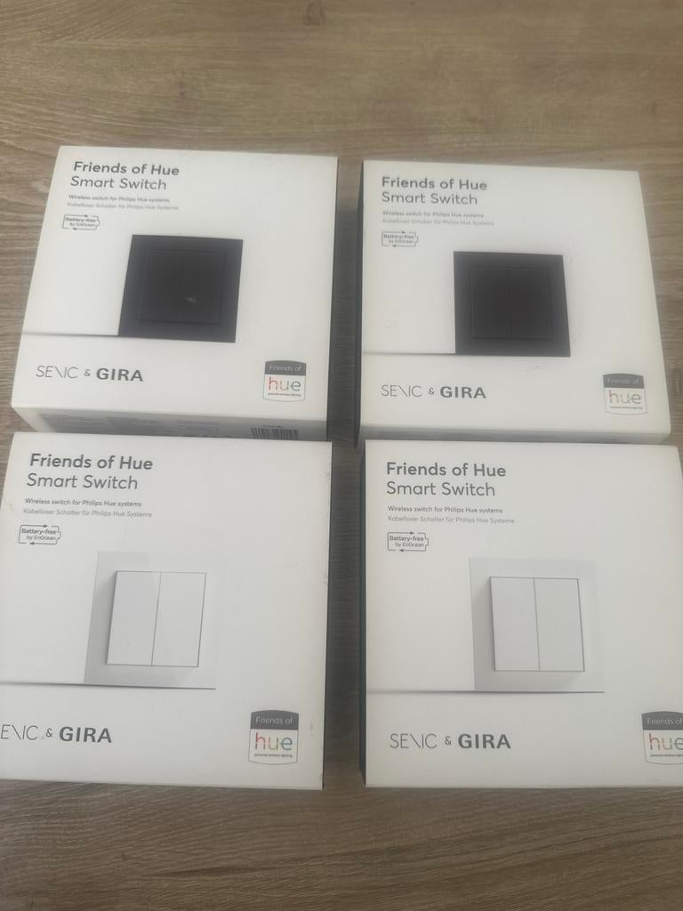 Friends of Hue Smart Switch (2x zwart, 2x wit), Ophalen of Verzenden, Nieuw, Schakelaar