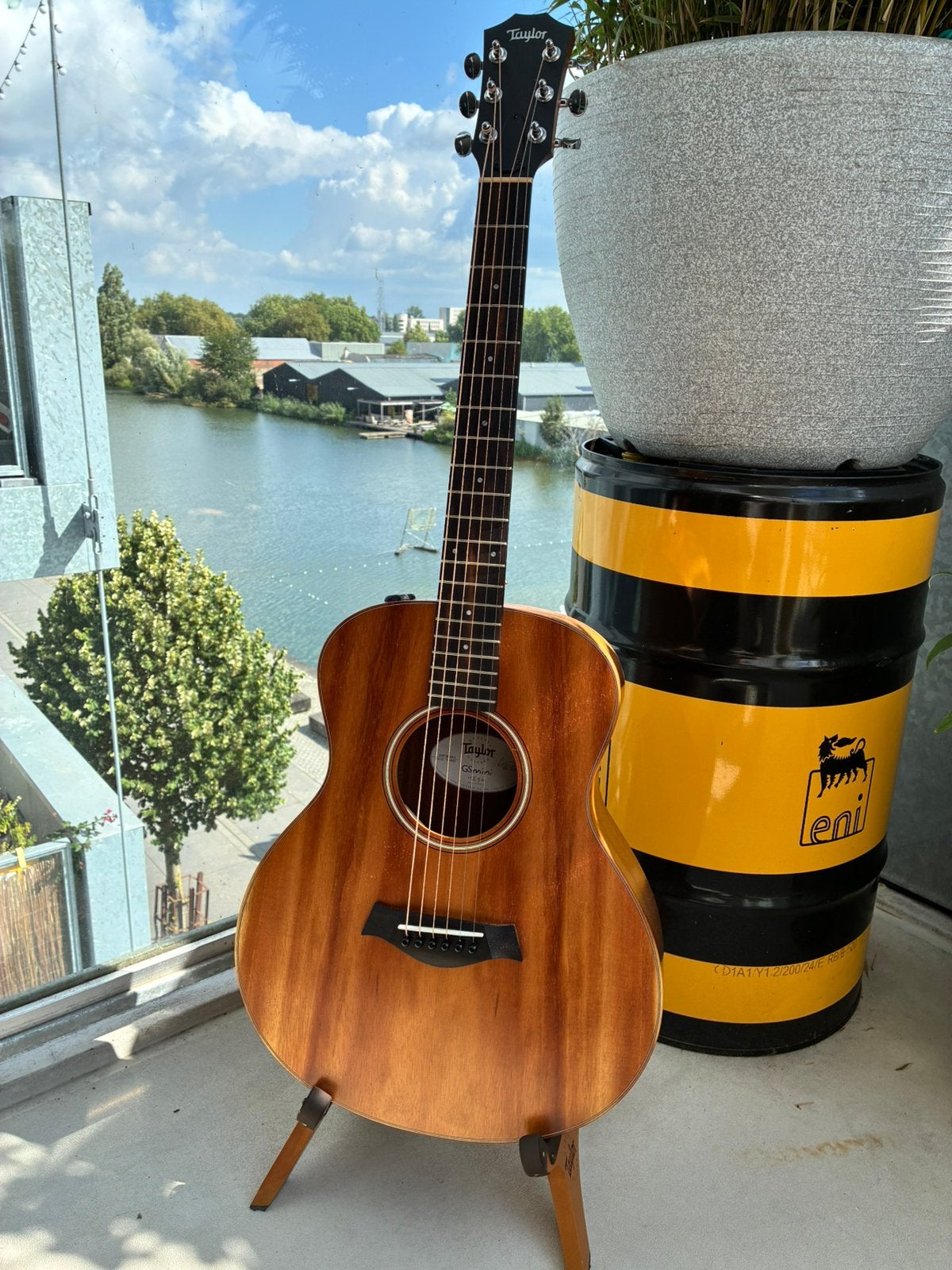 Taylor GS MINI-e Koa 3/4 akoestische Western gitaar, Ophalen, Zo goed als nieuw, Western- of Steelstringgitaar, Met (piezo-)element