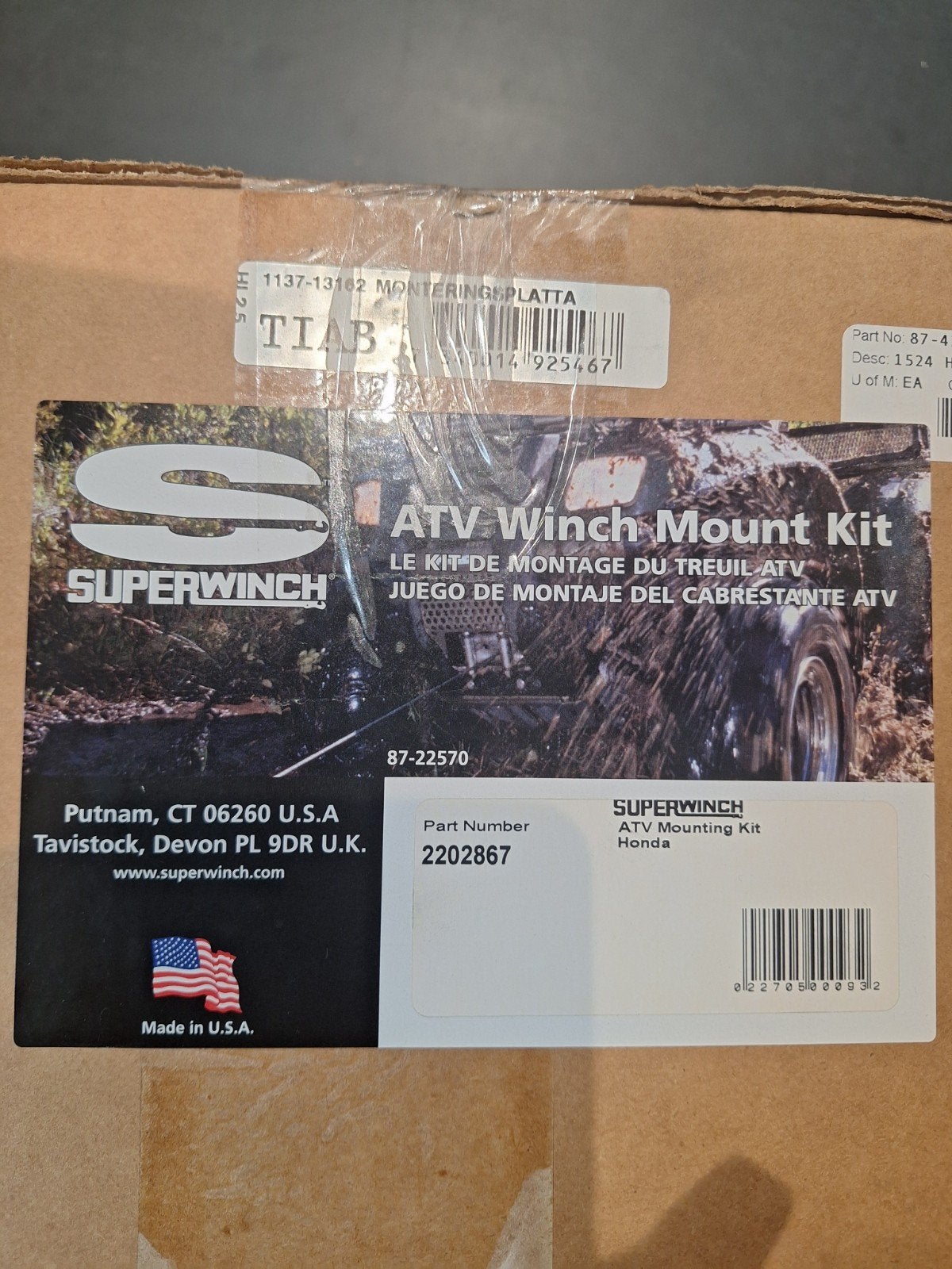 Superwinch ATV Mount Kit 2202867 used for Honda, Auto-onderdelen, Ophalen of Verzenden, Nieuw, Honda