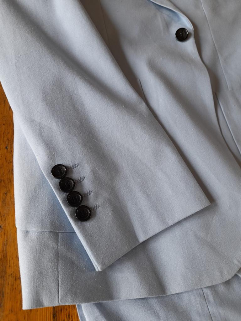 Nieuw zomers linnen design herenpak - Lichtblauw, Onbekend, Blauw, Nieuw, Ophalen of Verzenden