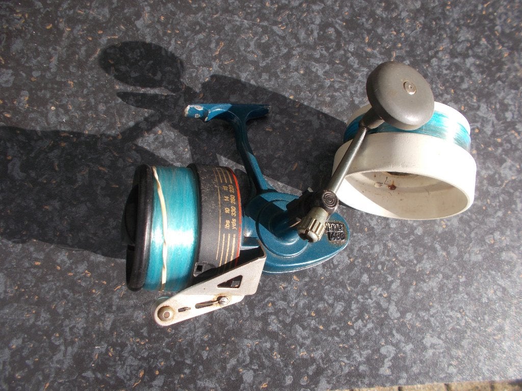 Mitchell 498 en met extra spoel, Ophalen of Verzenden, Gebruikt, Molen