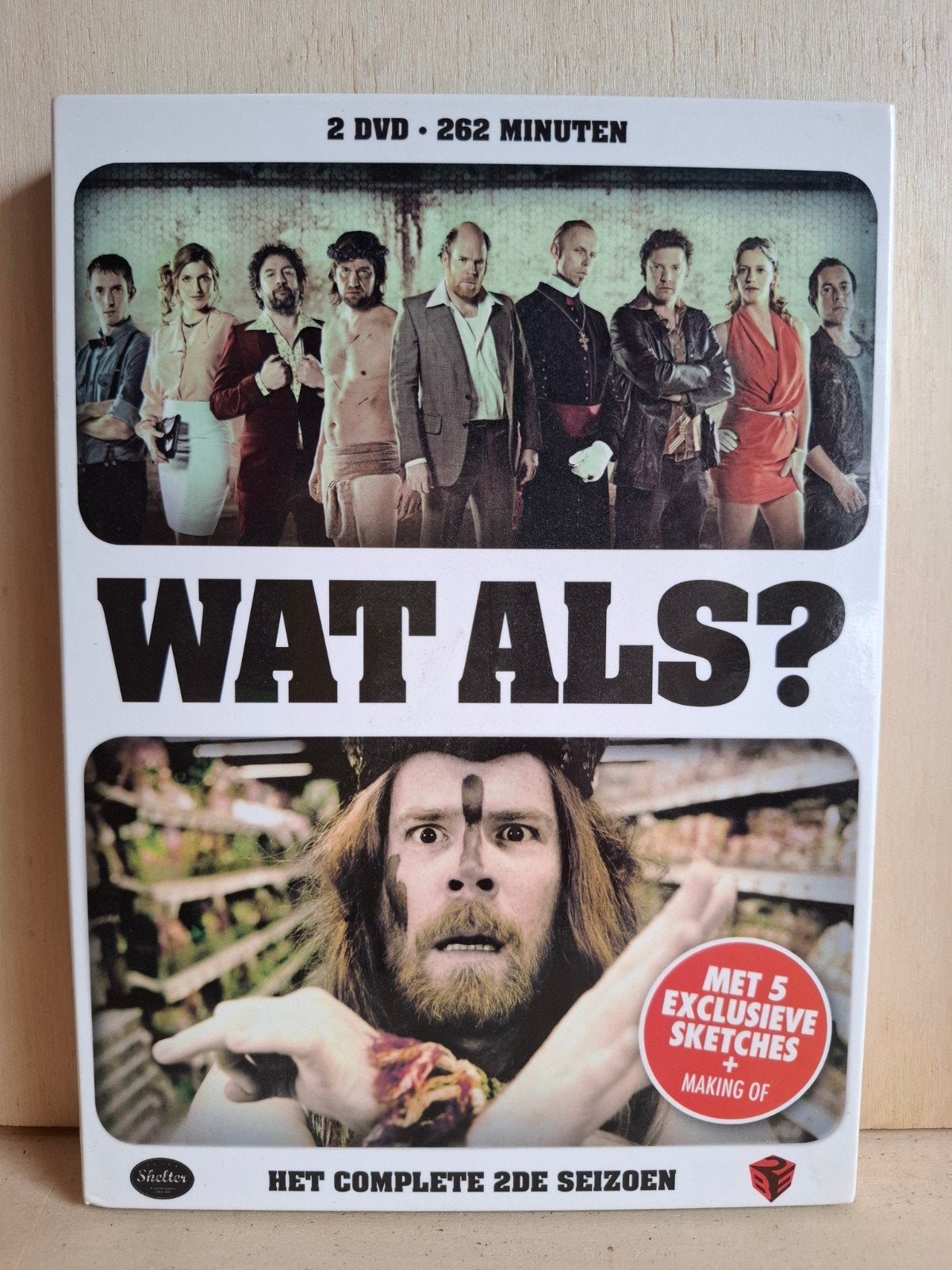 Wat als? Seizoen 2 - Komedie Scetches Tv-serie - 2 DVD, Alle leeftijden, Inclusief doosje, Zo goed als nieuw, Komedie