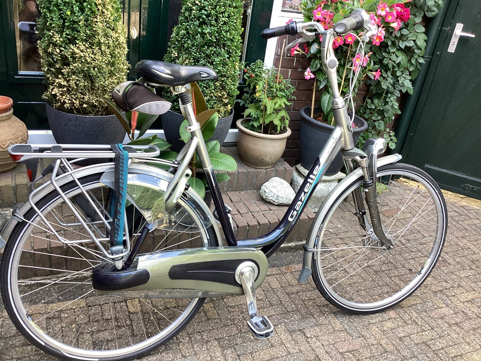 Damesfiets Gazelle, Fietsen en Brommers, Fietsen | Dames | Damesfietsen, Ophalen, Versnellingen, 56 cm of meer, Zo goed als nieuw