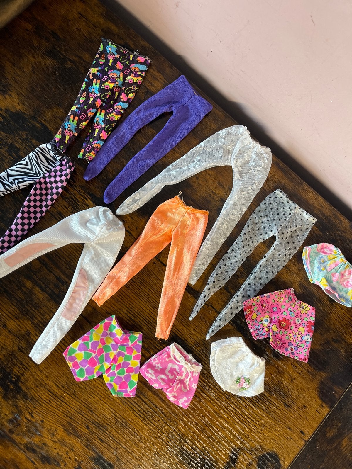 Barbie vintage poppenkleding: broeken en shorts, Ophalen of Verzenden, Gebruikt, Barbie