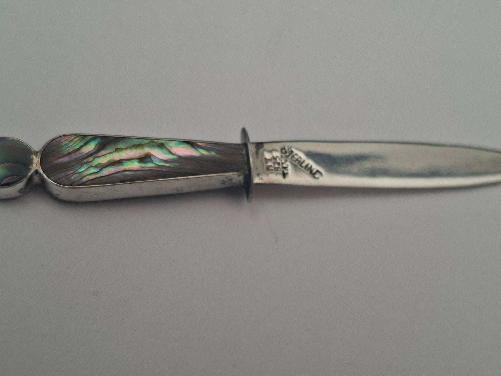 sterling zilveren mesje briefopener, Ophalen
