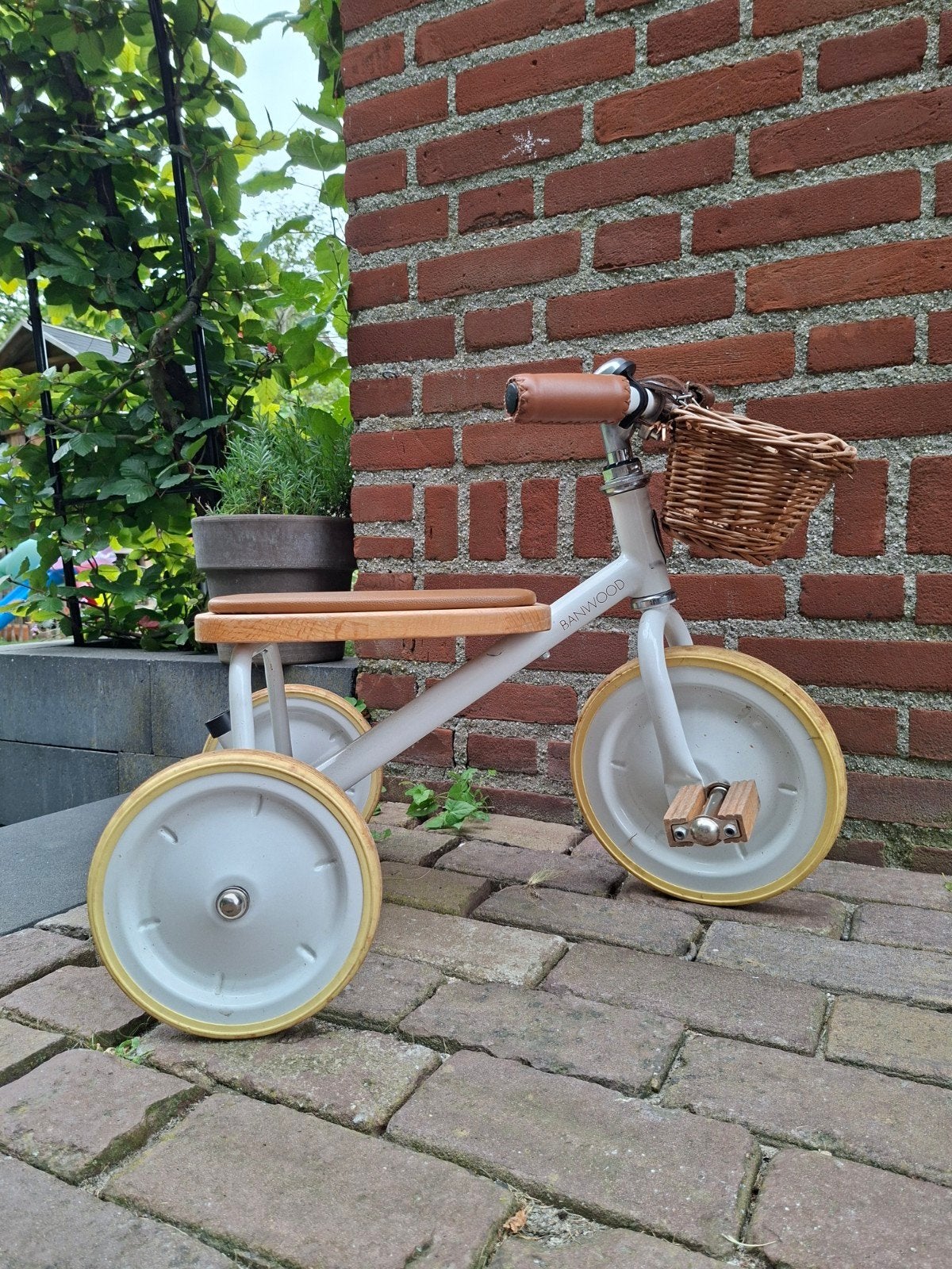 Banwood driewieler fietsje, Ophalen, Gebruikt, Banwood, Duwstang