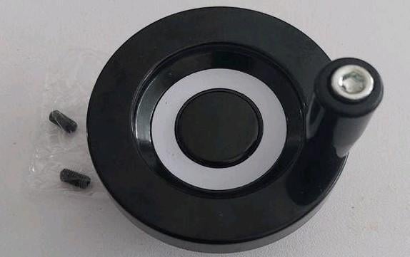 Nieuw zwart draaiwiel, handwiel, met handvat, Ophalen of Verzenden, Nieuw