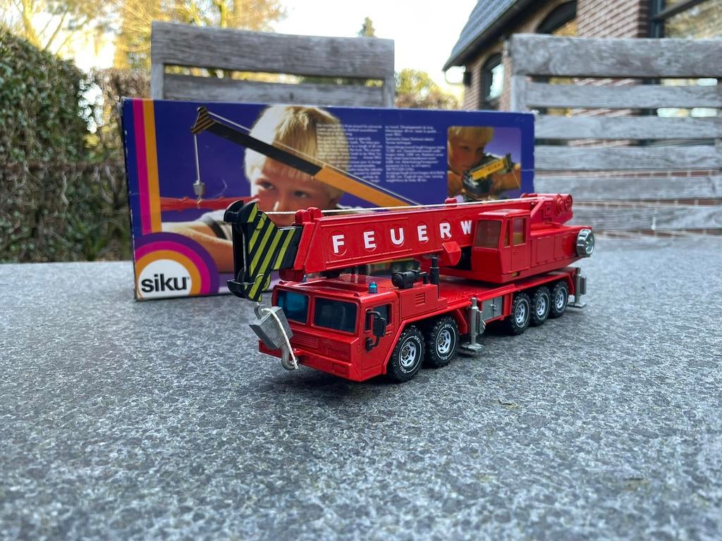 Siku 4010 - FAUN kraan brandweer, Ophalen of Verzenden, Nieuw, Bus of Vrachtwagen, SIKU
