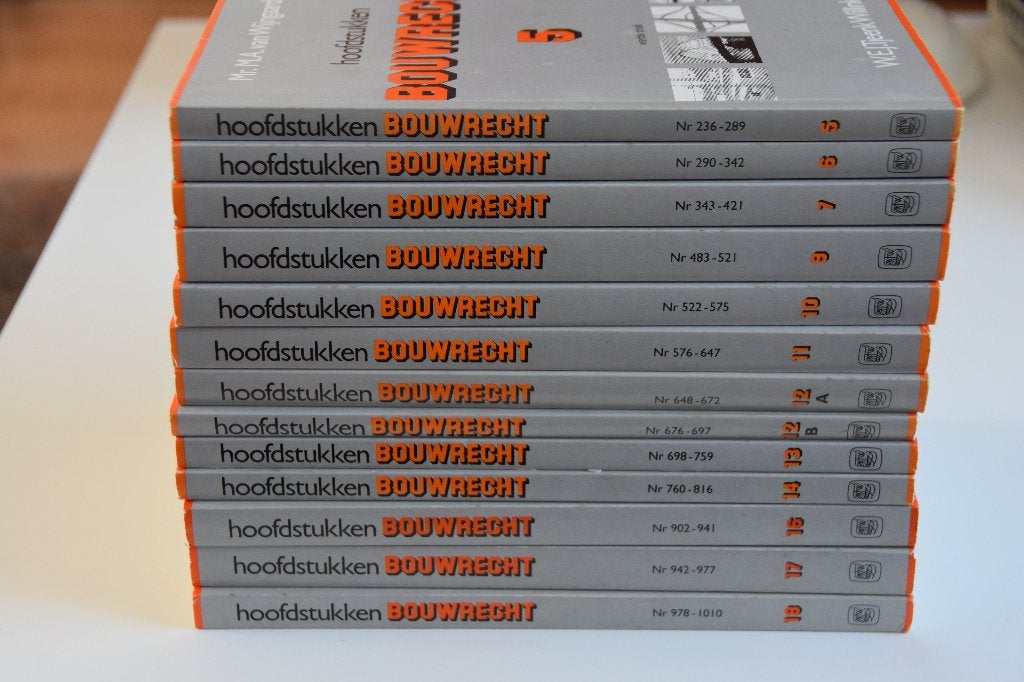 Serie Bouwrecht - M.A. van Wijngaarden 15 boeken, Boeken, Verzenden, Overige wetenschappen