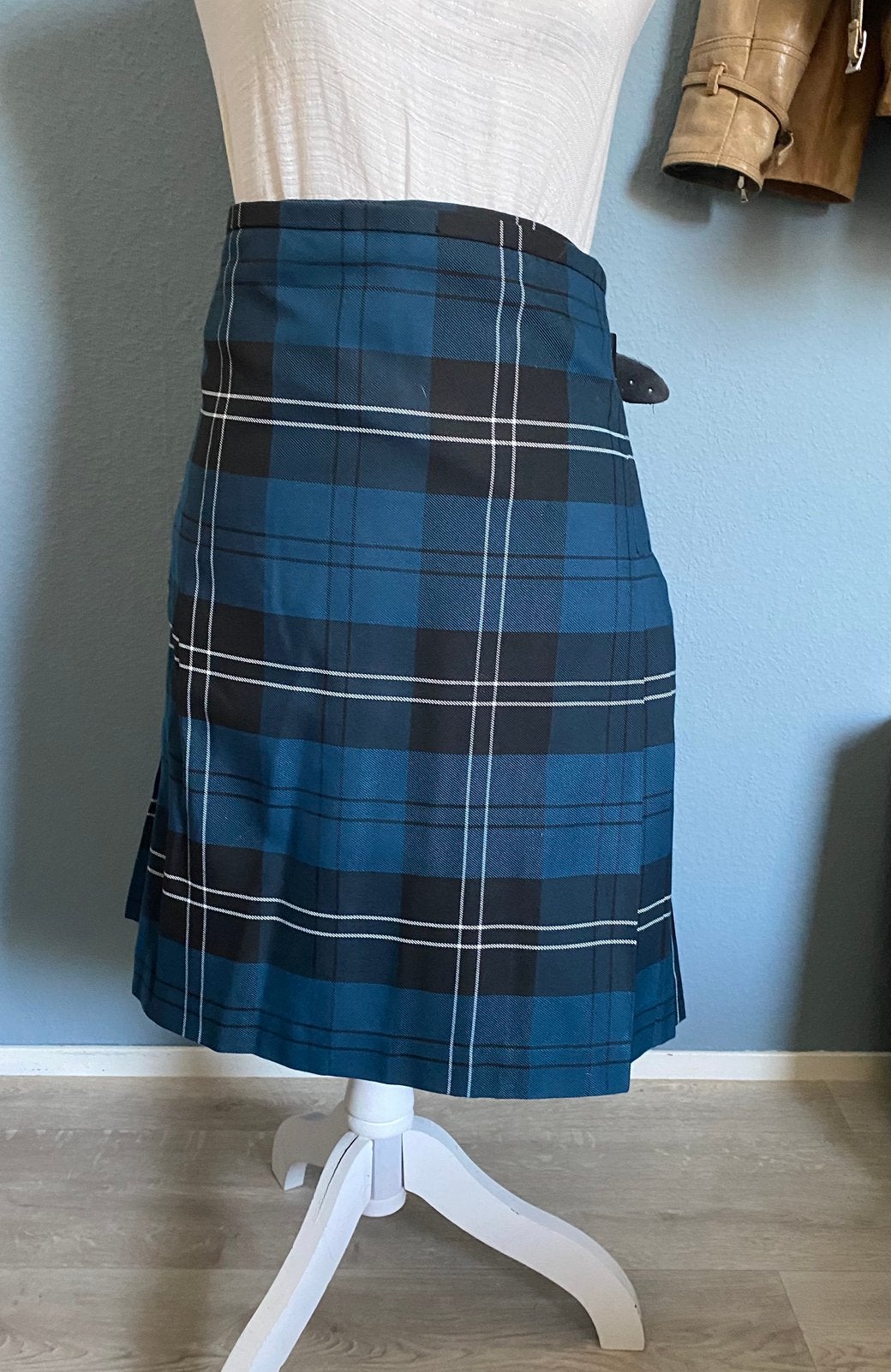 KILT Ramsay Blue Scotland Kiltcompany Nieuw, Maat 38/40 (M), Kostuum of Pak, Blauw, Nieuw