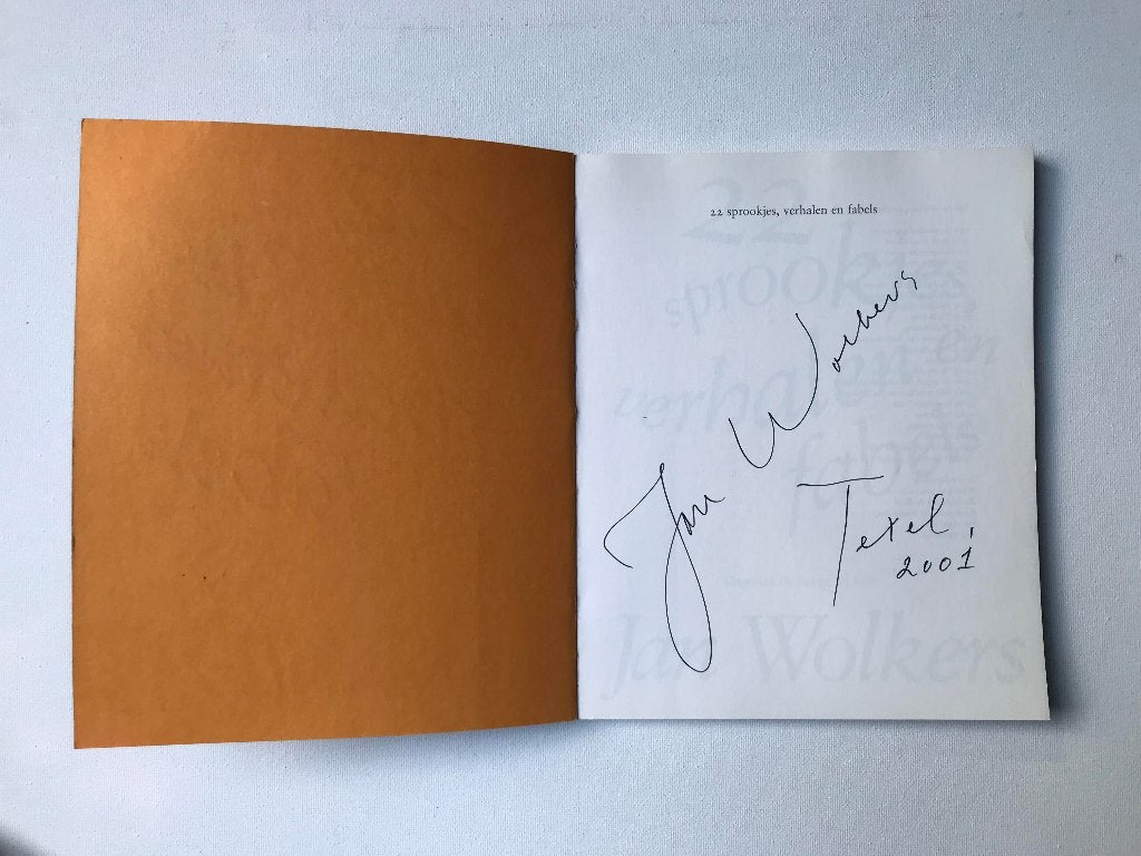 Jan Wolkers gesigneerd (Texel 2001), Jan Wolkers, Ophalen of Verzenden, Zo goed als nieuw, Nederland