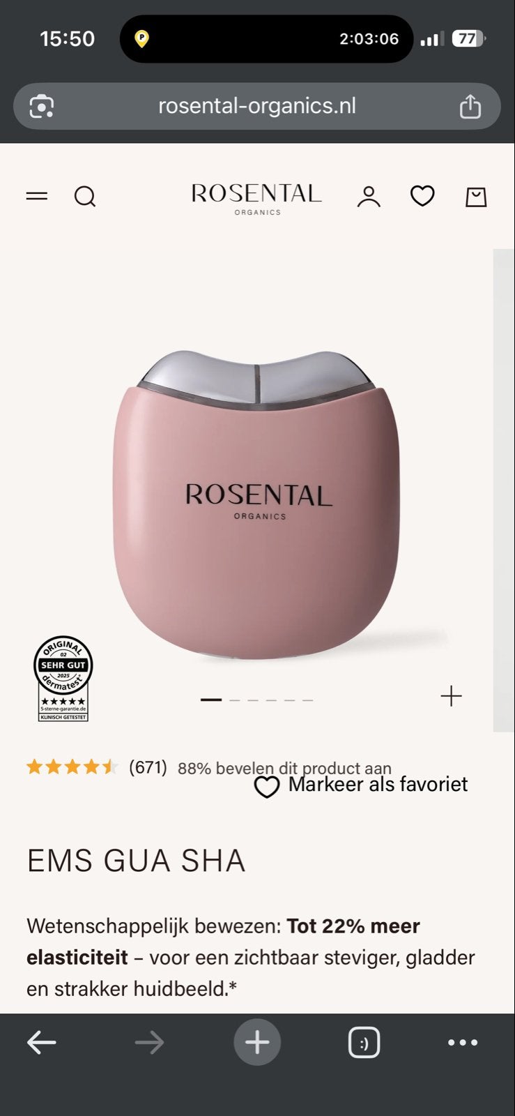Rosental EMS Gua Sha NIEUW IN VERPAKKING, Ophalen, Nieuw, Gehele gezicht, Verzorging