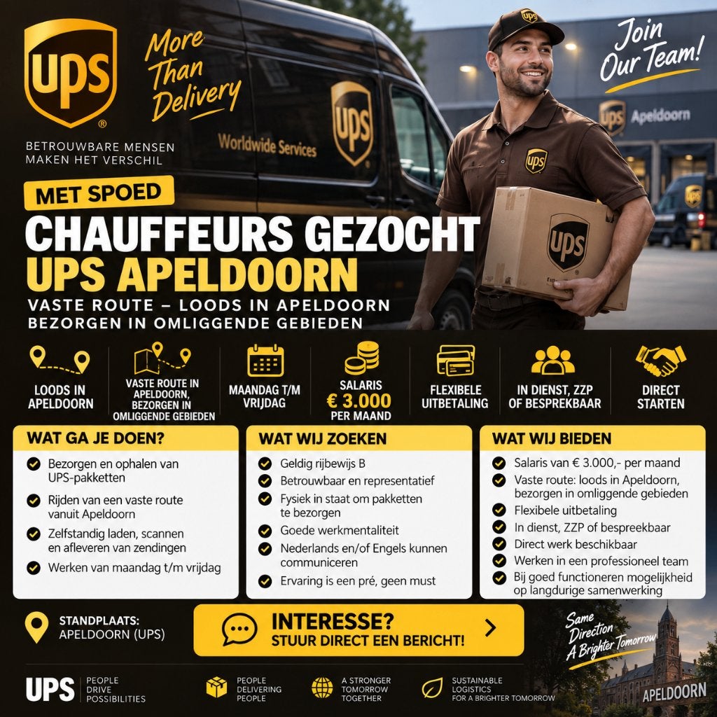 Chauffeurs Gezocht, Join the Empire!, Vacatures, 33 - 40 uur, Overige niveaus, Starter, Vast contract
