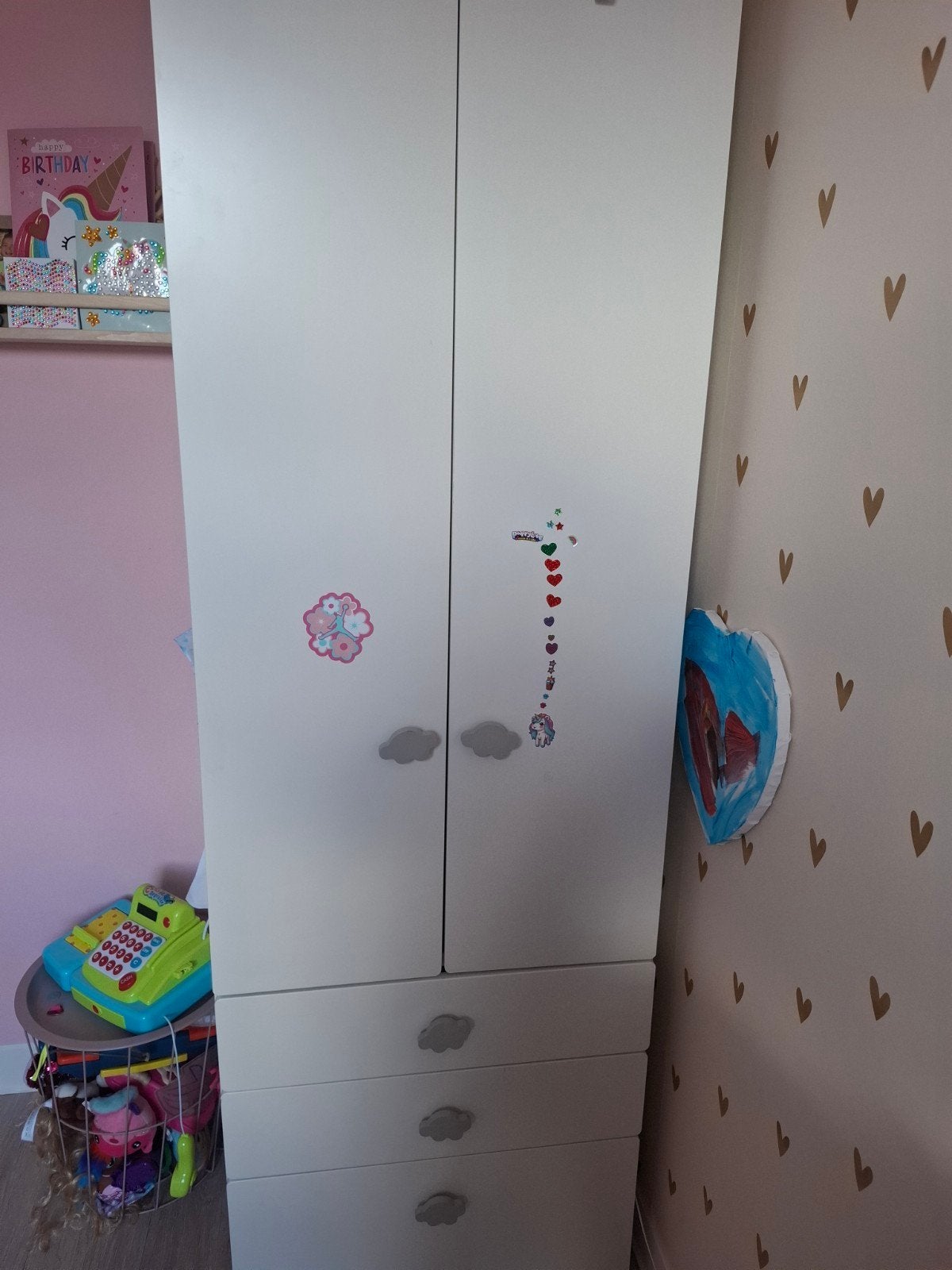 IKEA kledingkast met lades en hangruimte, Gebruikt, 50 tot 100 cm, Modern, kinderkamer, 150 tot 200 cm