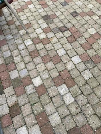 Gratis getrommelde stenen, ca. 40 m2, 10x10 cm, Ophalen, Gebruikt, Klinkers, 10 m² of meer