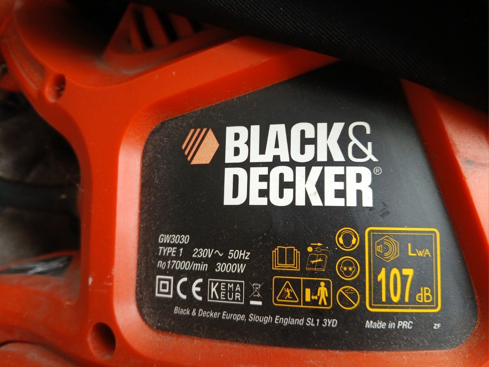 ✅️ BLACK & DECKER GW3030 type 1 BLADBLAZER /ZUIGER 3000 WT, Ophalen, Met opvangzak, Zo goed als nieuw, Elektrisch