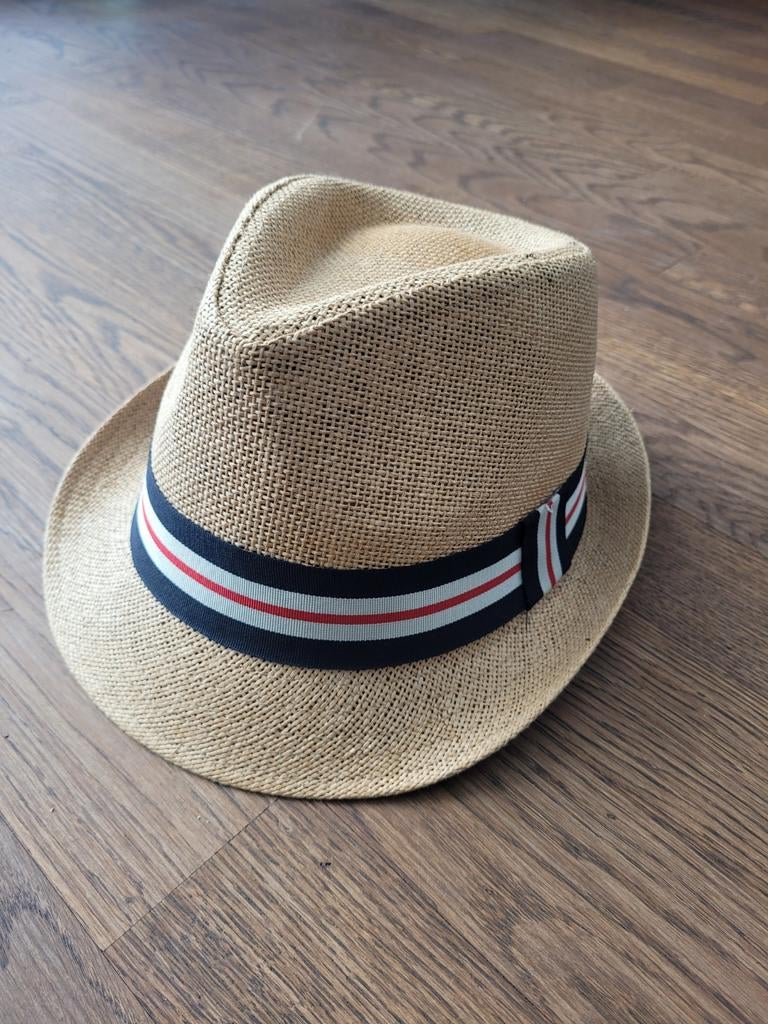 Zomerhoed Stro Hoed Trilby Hoed, Hoed, One size fits all, Ophalen of Verzenden, Onbekend