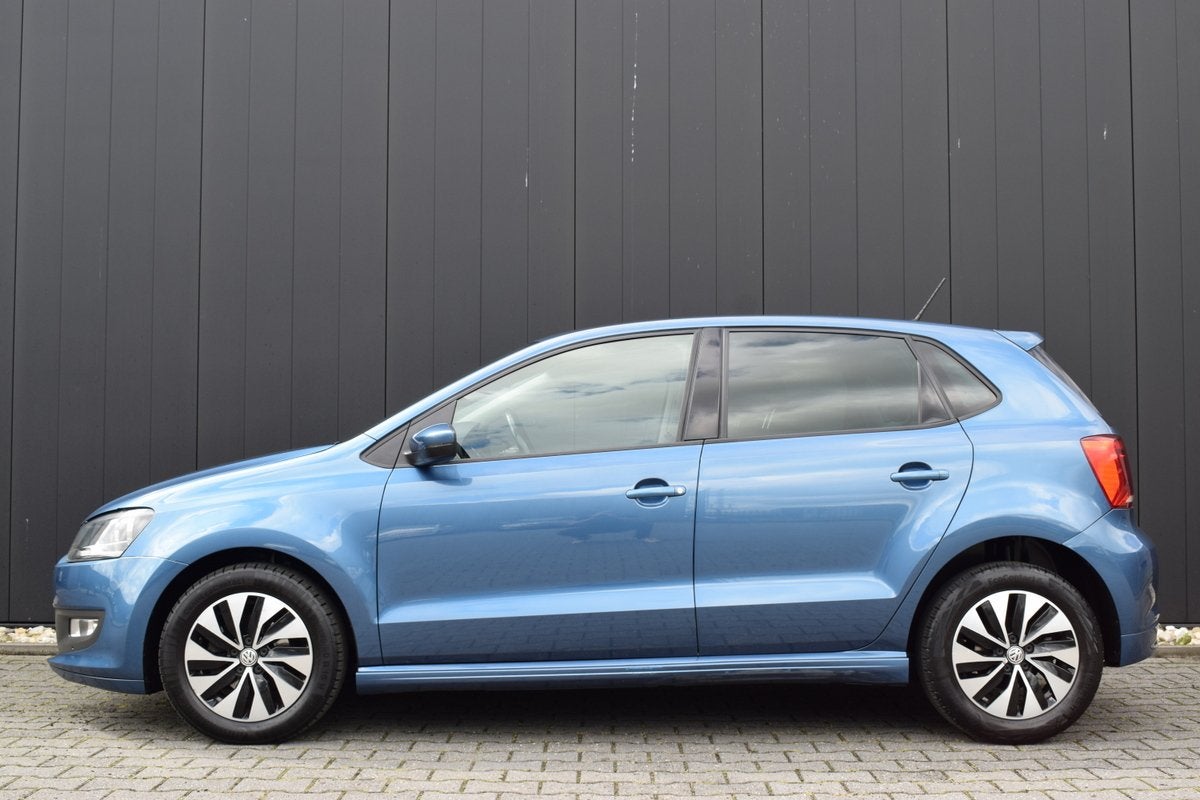 Volkswagen Polo 1.0 BlueMotion Edition Airco | Carplay | Ful, Stof, Met garantie (alle), Blauw, Origineel Nederlands