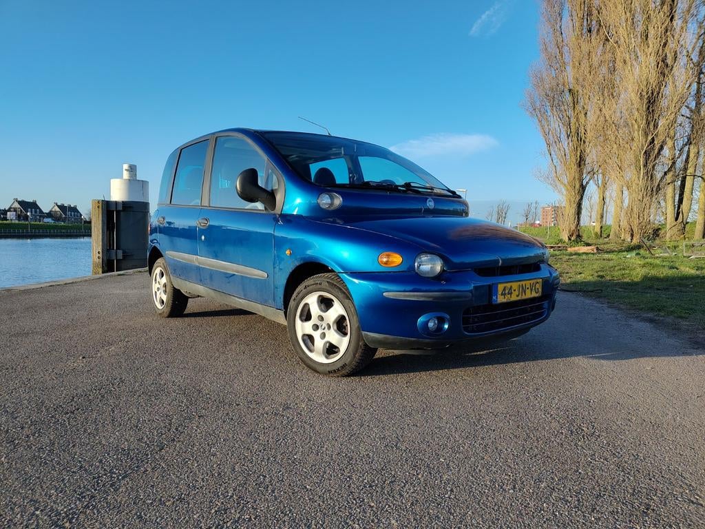 Fiat Multipla 1.6 16V 2002 Blauw, Auto's, Fiat, Particulier, Multipla, ABS, Airbags, Airconditioning, Automatische klimaatregeling