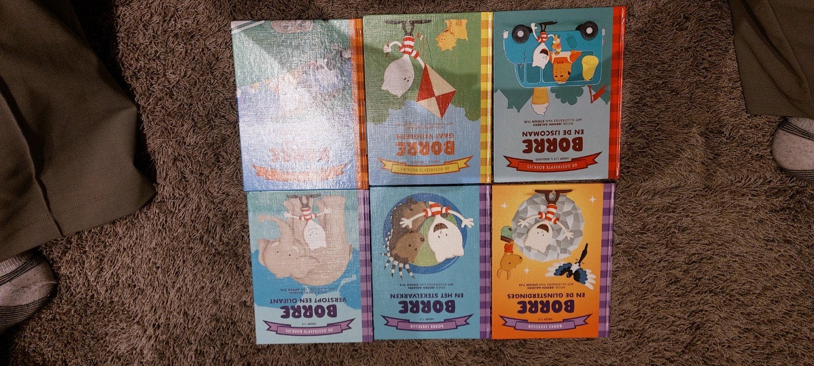 6 Borre boekjes gr 1/2 en gr 2/3 - Leren lezen/voorlezen, Ophalen of Verzenden, Gelezen, Jeroen Aalbers, Fictie algemeen