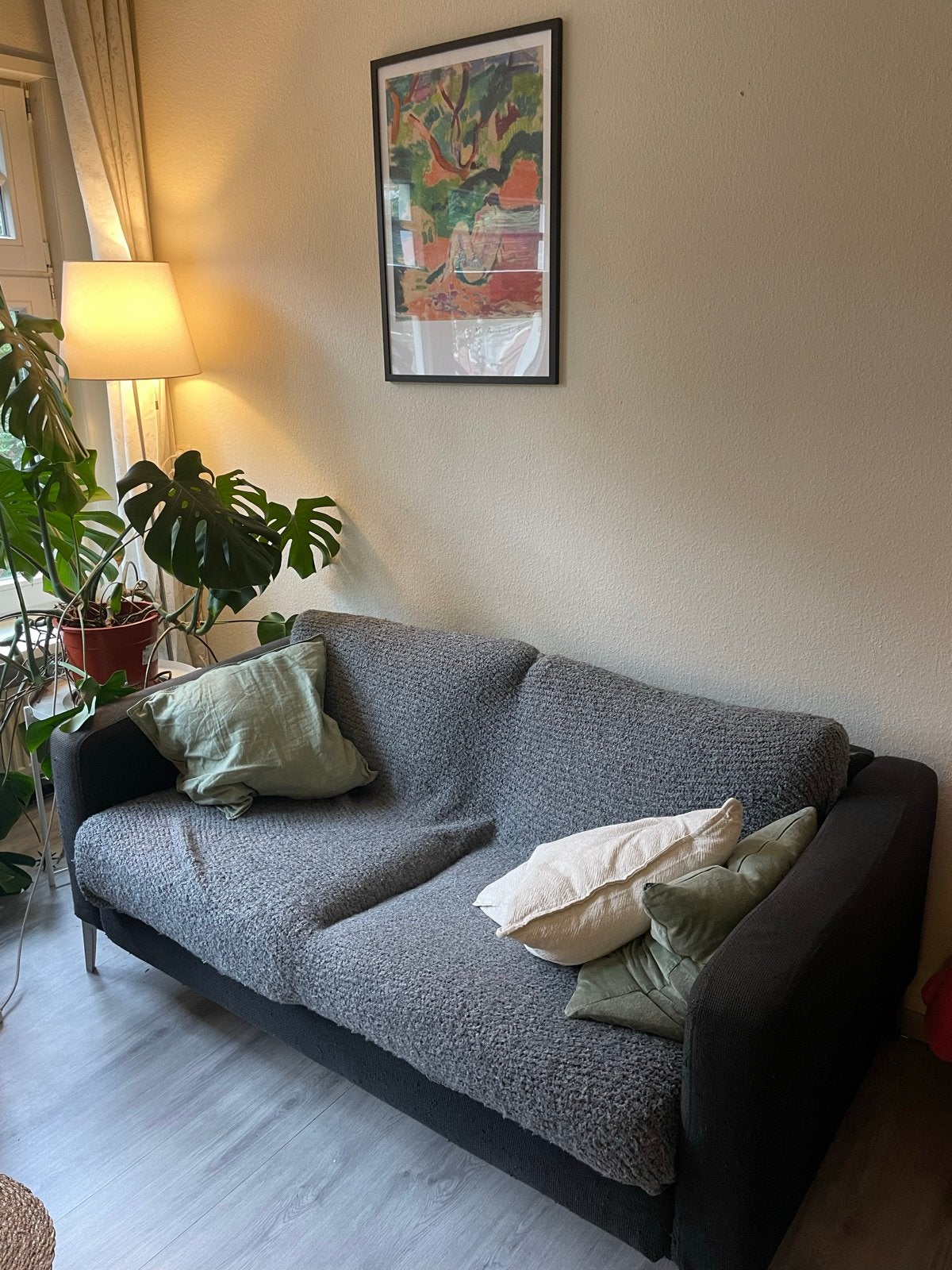 Comfortabele 3-zitsbank, Ophalen, Gebruikt, 150 tot 200 cm, Driepersoons