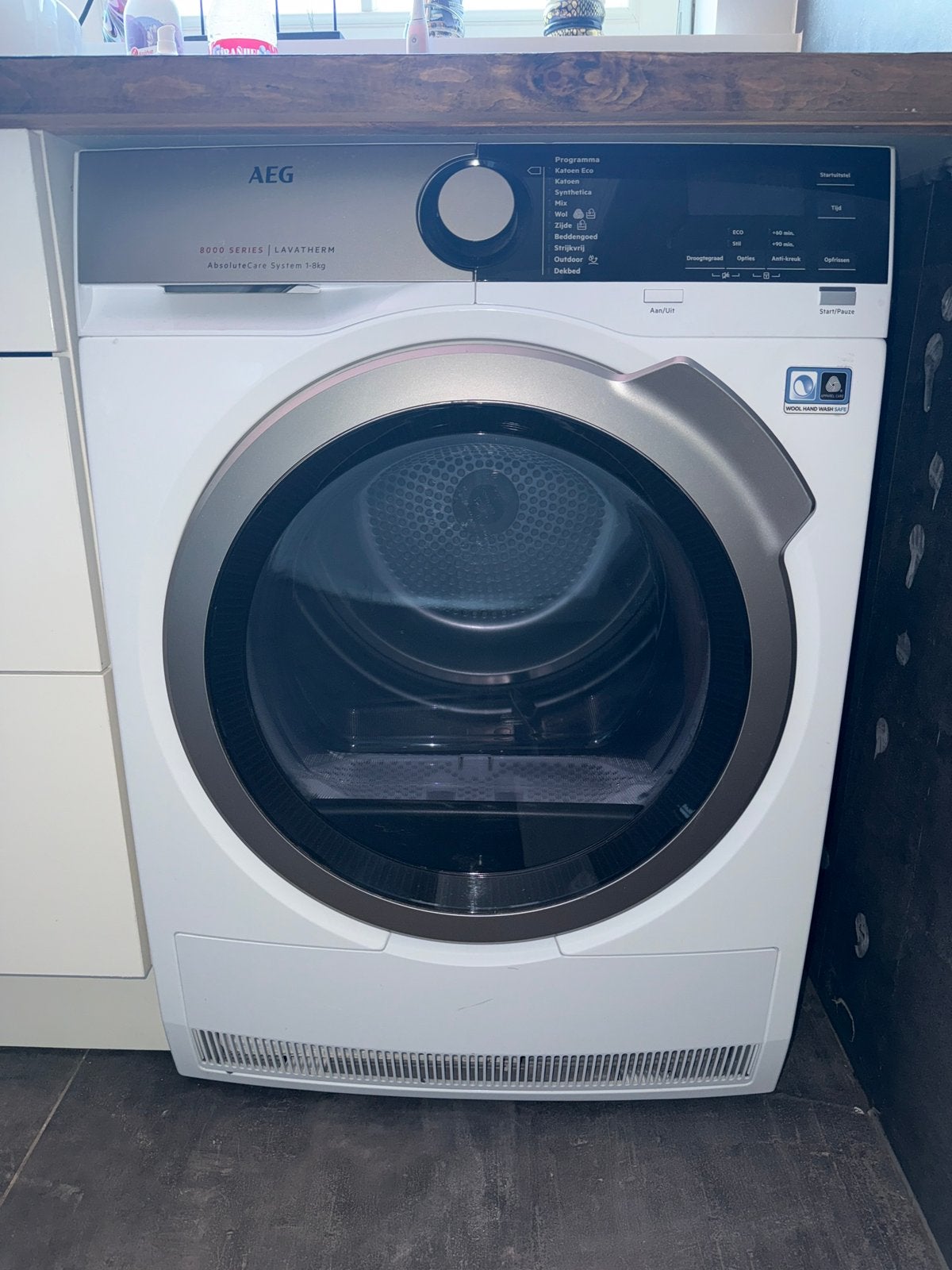 AEG Lavatherm 8000 series warmtepomp droger 8kg, Ophalen, 8 tot 10 kg, Zo goed als nieuw, 85 tot 90 cm