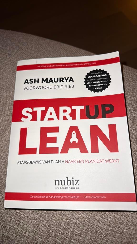 Lean Startup: Stapsgewijs van plan A naar een plan dat werkt, Boeken, Ophalen of Verzenden, Zo goed als nieuw, Management
