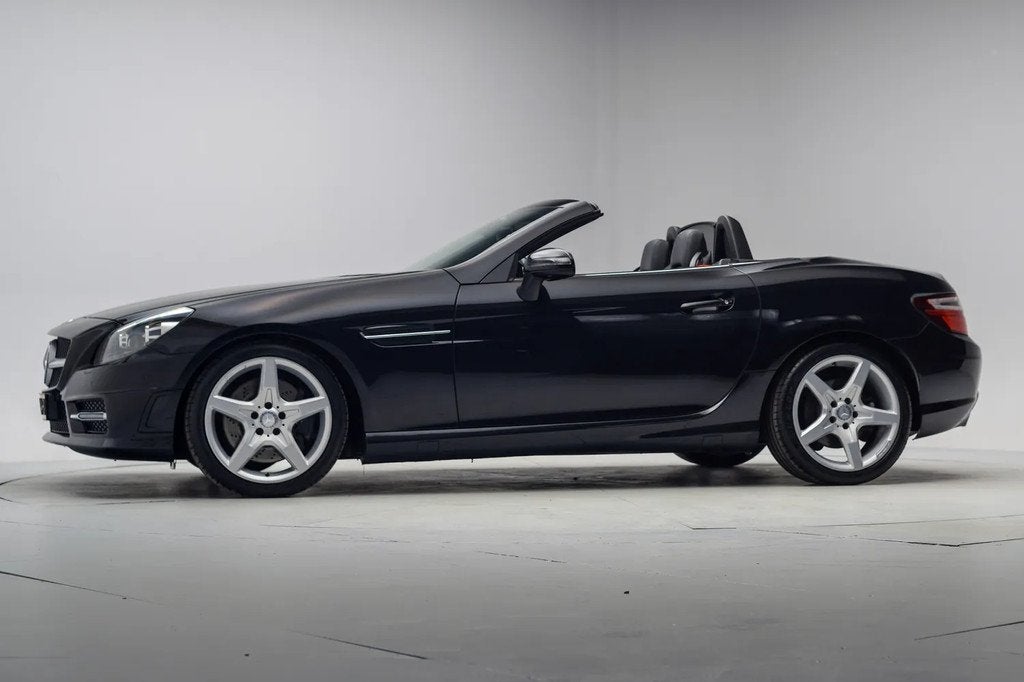 Mercedes-Benz SLK 350 AMG Line Aut. [ Leder Airscarf Navi ], Auto's, Mercedes-Benz, Automaat, Achterwielaandrijving, Cabriolet