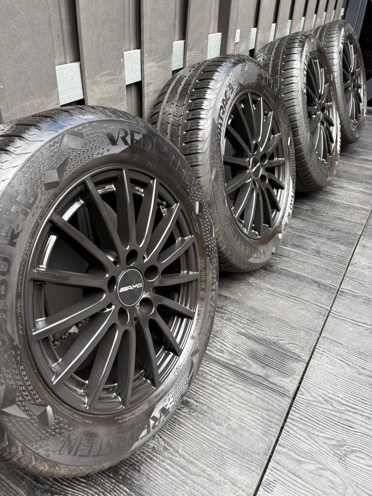 16" Org. Mercedes W205 Zwart All-Season Vredestein TPMS, Auto-onderdelen, Banden en Velgen, Ophalen, 16 inch, Banden en Velgen