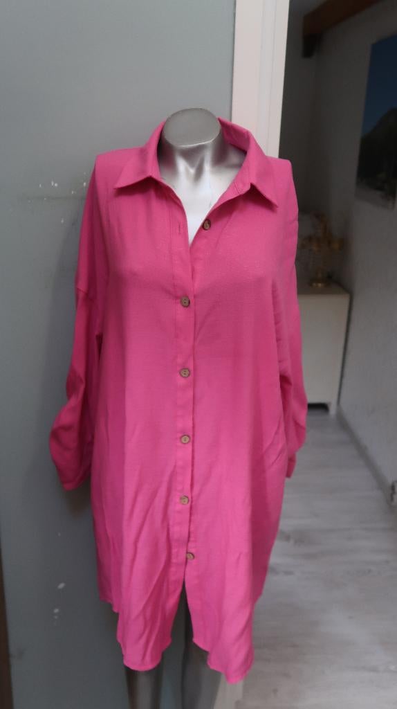 mooi nieuwe lange blouse of hes xxl cerise, Ophalen of Verzenden, Nieuw, Roze, Blouse of Tuniek
