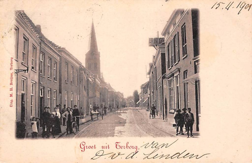 Terborg Groet uit Terborg Achterhoek, Ophalen of Verzenden, Voor 1920, Gelopen, Gelderland