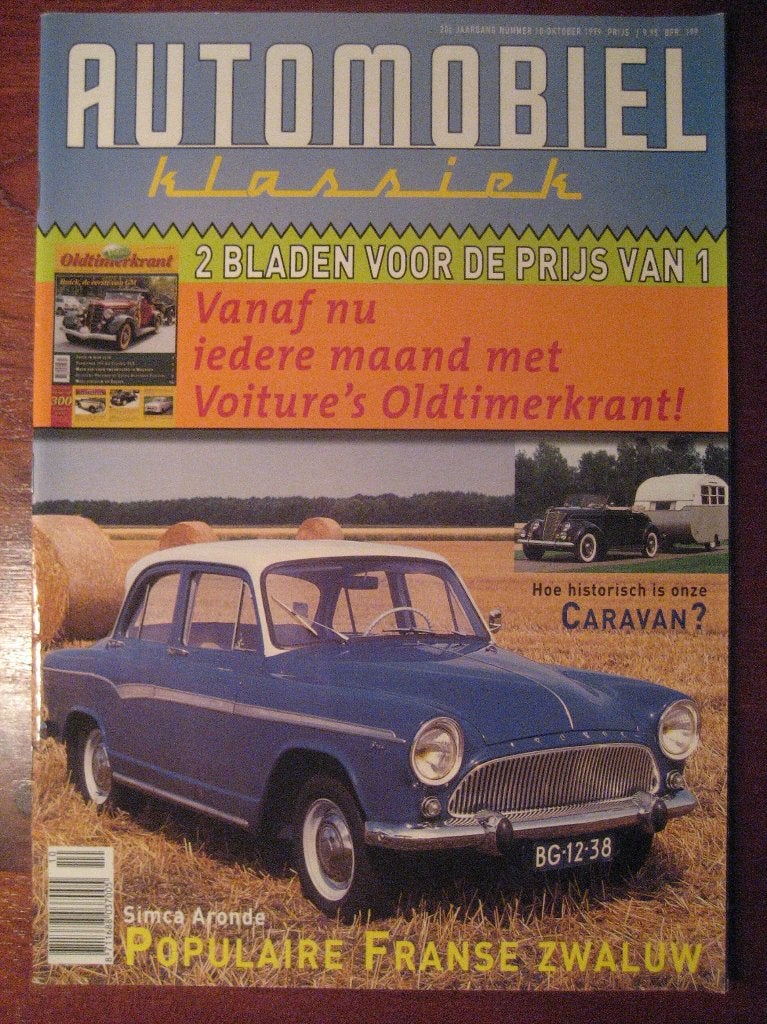 Automobiel 10 1999 Simca Aronde, klassieke caravans, Audi, Ophalen of Verzenden, Nieuw, Audi