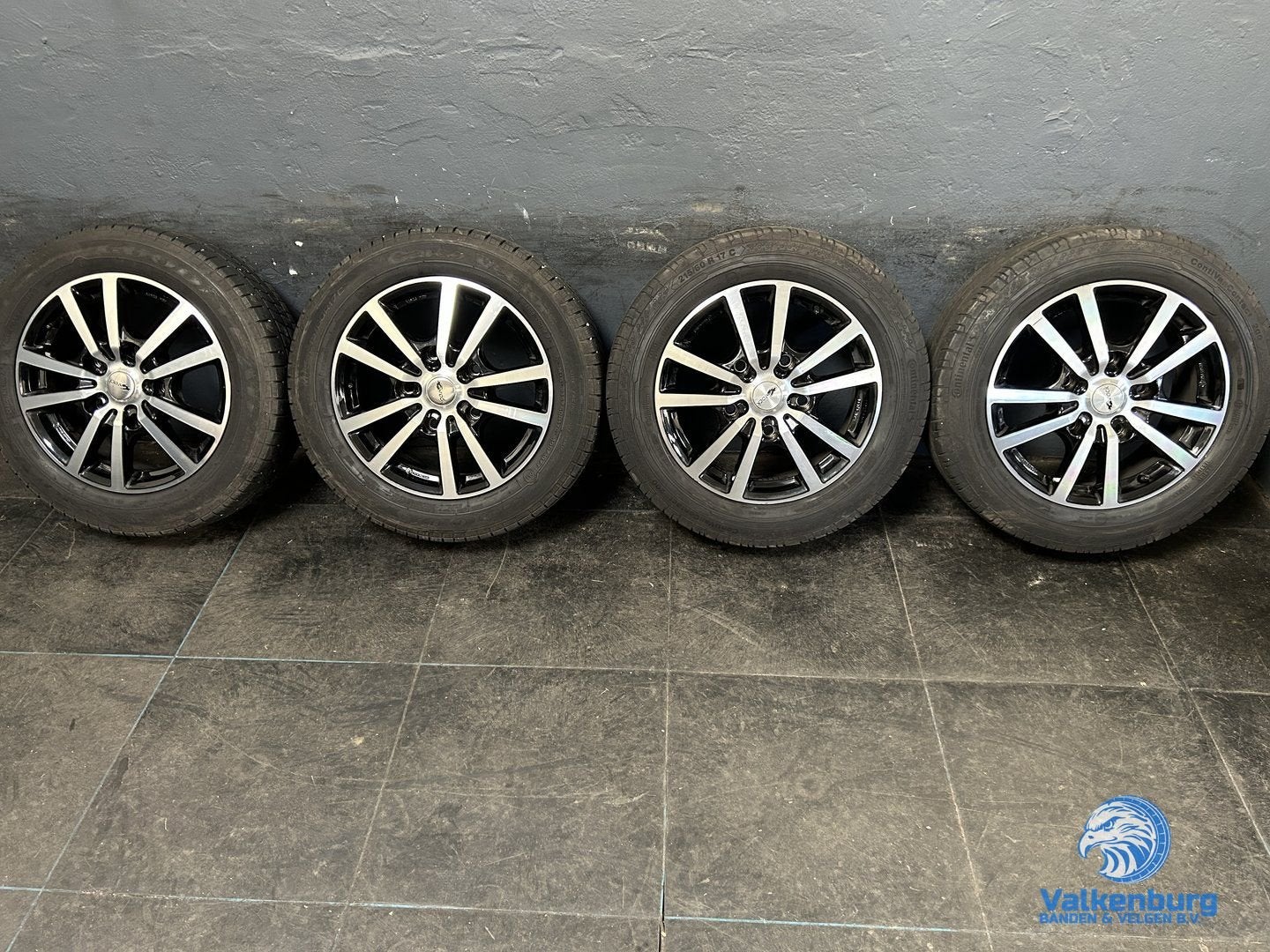 6.5mm! Ford Transit Custom 17 inch zwart Brock velgen 5x160, -, -, Banden en Velgen, 17 inch