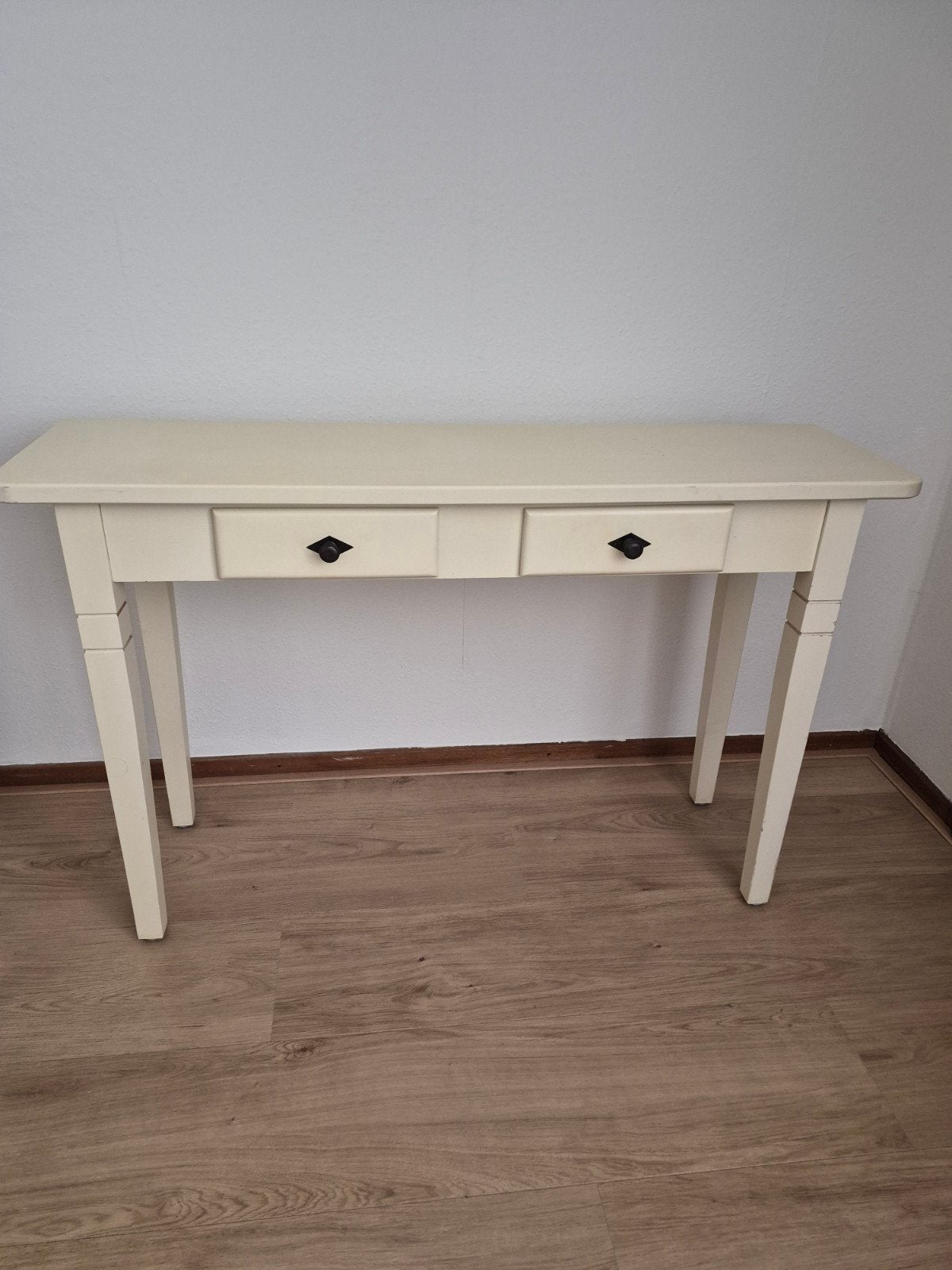 Side Table met 2 lades, Ophalen, Gebruikt, 100 tot 150 cm, Overige houtsoorten