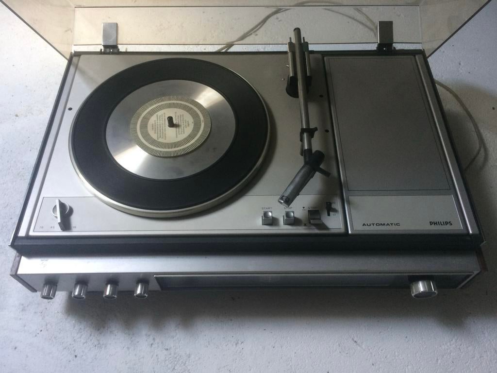 Vintage Platenspeler met Radio - Philips, Audio, Tv en Foto, Platenspelers, Ophalen of Verzenden, Gebruikt, Platenspeler, Philips