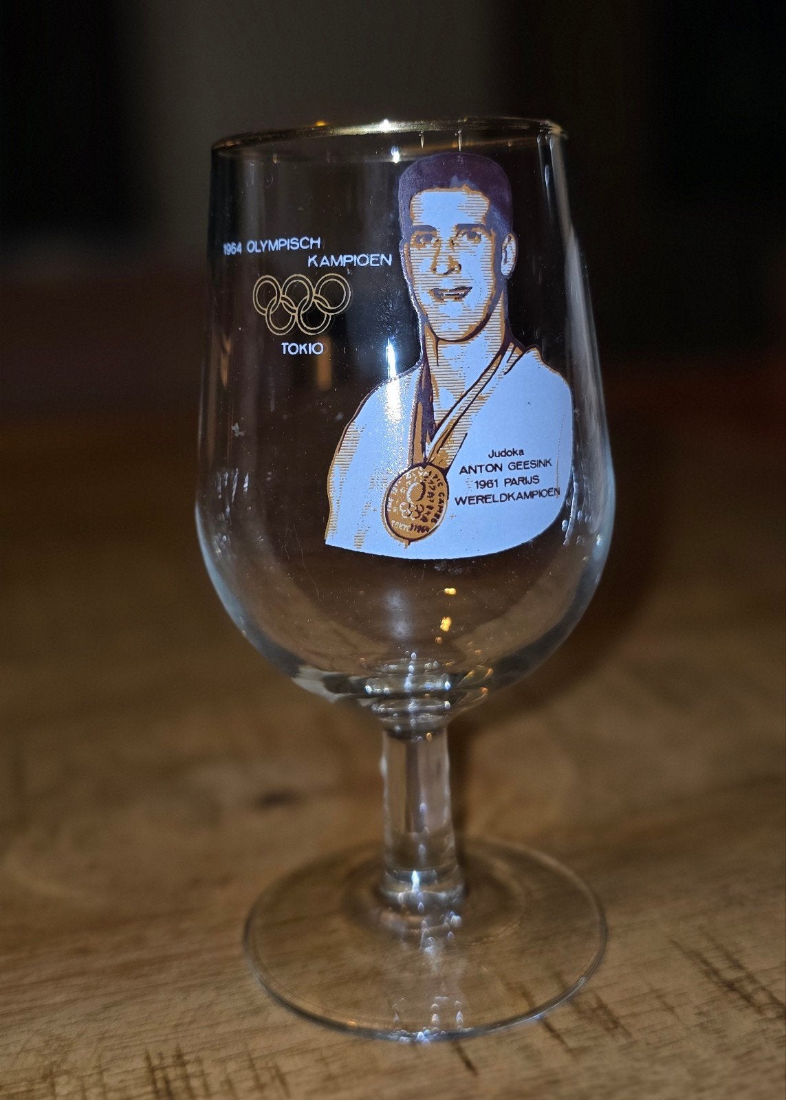 Anton geesink glas., Verzamelen, Ophalen of Verzenden, Zo goed als nieuw, Bierglas