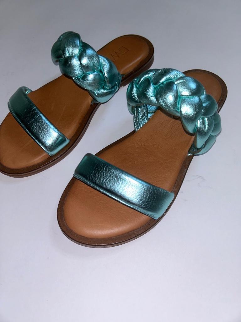 DWRS Slippers 37 *~~nieuw~~*, Kleding | Dames, Schoenen, Slippers, Verzenden, Nieuw, Groen