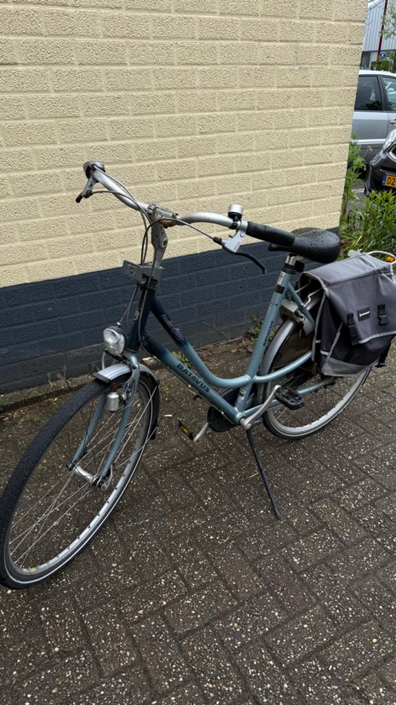 Batavus fiets met lage instap en versnellingen, Velgrem, Batavus, Ophalen of Verzenden, 53 tot 56 cm