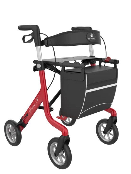 Rollator Streamer Carbon -rood maat S-, Ophalen, Opvouwbaar, Zo goed als nieuw