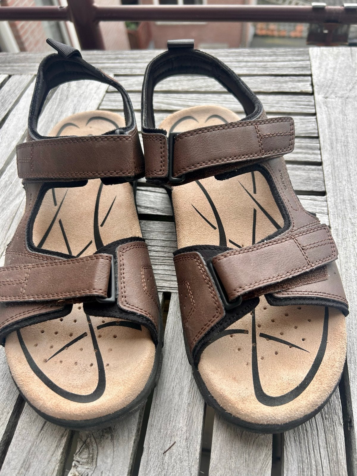 Geox Heren Sandalen - Comfortabel en Stijlvol, Sandalen, Bruin, Ophalen of Verzenden, Zo goed als nieuw