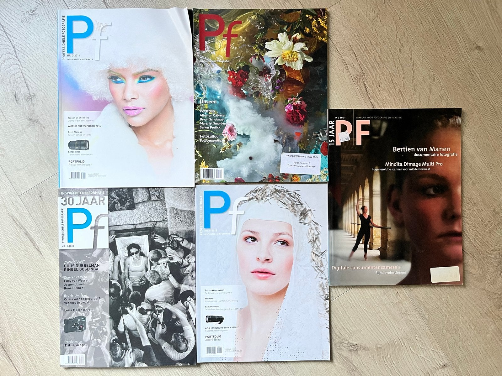 5x PF Magazine - Professionele Fotografie Tijdschriften, Verzenden, Gelezen, Overige typen