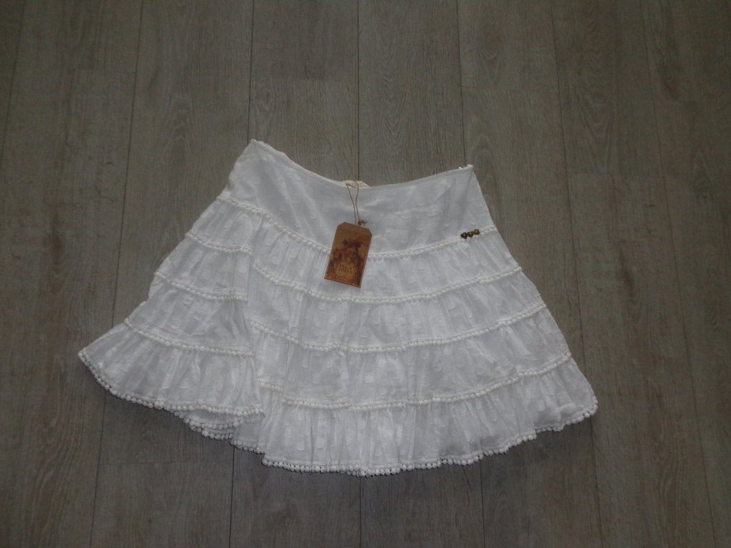 wit zomers rokje van Isla Ibiza, maat XL, Kleding | Dames, Rokken, Wit, Maat 46/48 (XL) of groter, Nieuw, Ophalen of Verzenden