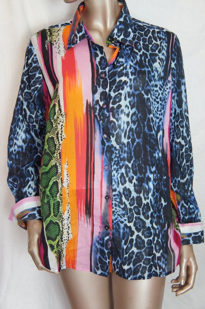 MILANO ITALY blouse maat 44/46, Verzenden, Zo goed als nieuw, Maat 42/44 (L), Overige kleuren