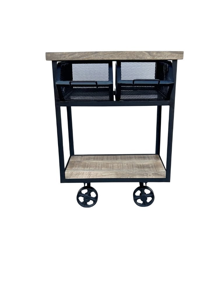 Keuken Trolley/BBQ tafel 2 Lades, Meerkleurig, Nieuw, Minder dan 100 cm, 25 tot 50 cm