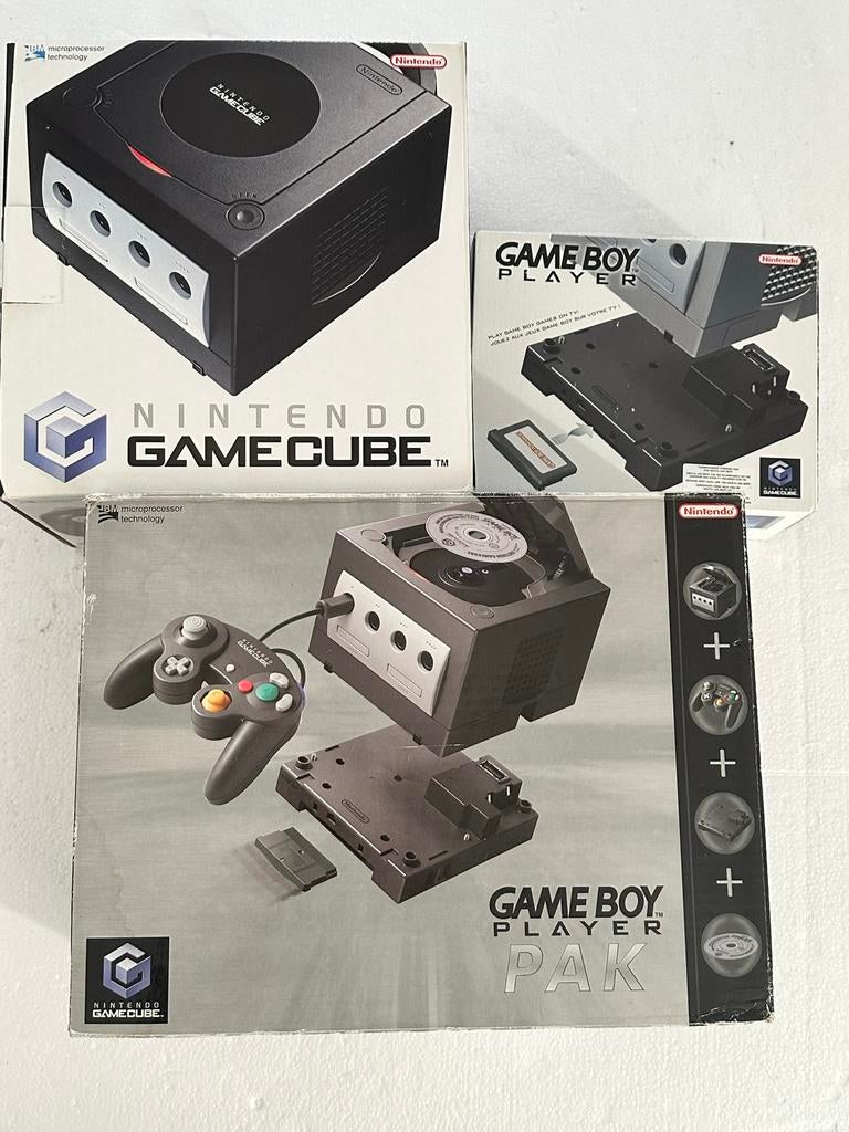 Nintendo GameCube met Game Boy Player Set, Spelcomputers en Games, Spelcomputers | Nintendo GameCube, Gebruikt, Zwart, Met 1 controller