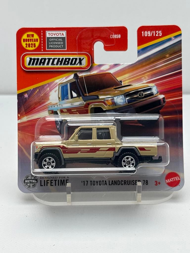 Matchbox '17 Toyota Land Cruiser 78 - Nieuw in verpakking, Auto, Nieuw, Ophalen of Verzenden, Mattel