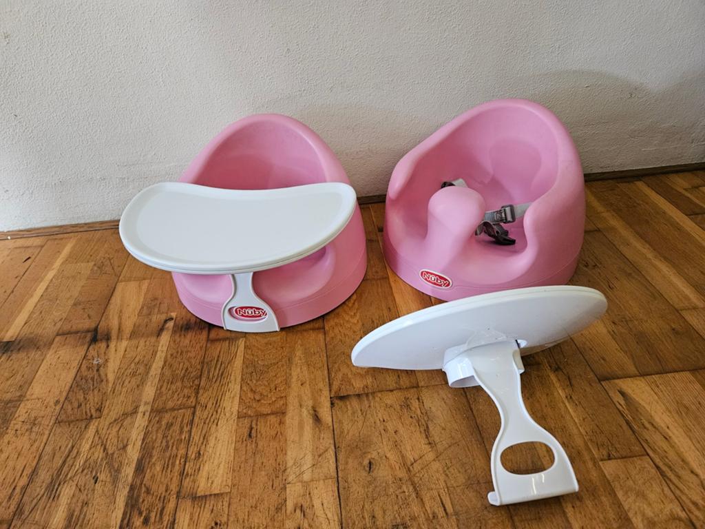 2 nuby stoeltjes met tafeltjes, Ophalen of Verzenden, Gebruikt, Kinderwagen of Buggy