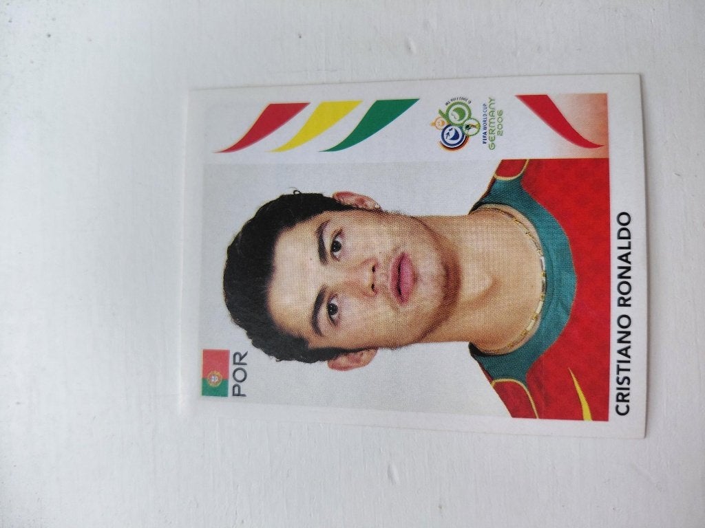 Cristiano ronaldo panini card FIFA germany 2006 #298, Ophalen of Verzenden, Zo goed als nieuw, Buitenlandse clubs, Spelerskaart